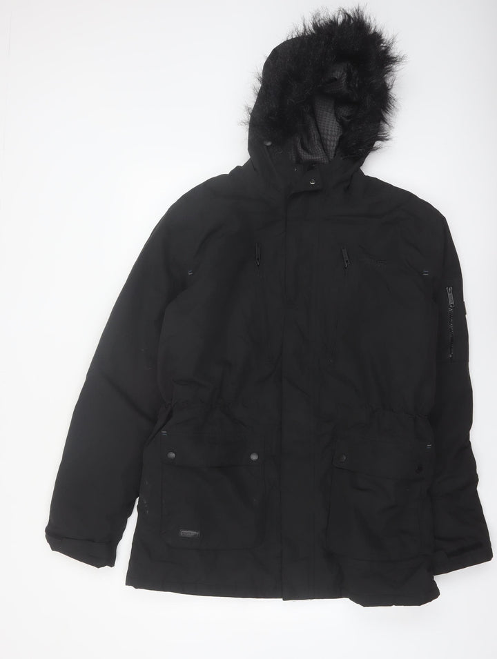 Regatta Men's Black L Parka Jacket Hooded Waterproof Insulated