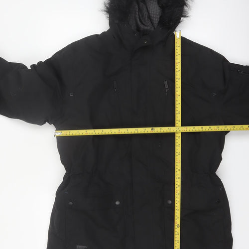 Regatta Men's Black L Parka Jacket Hooded Waterproof Insulated