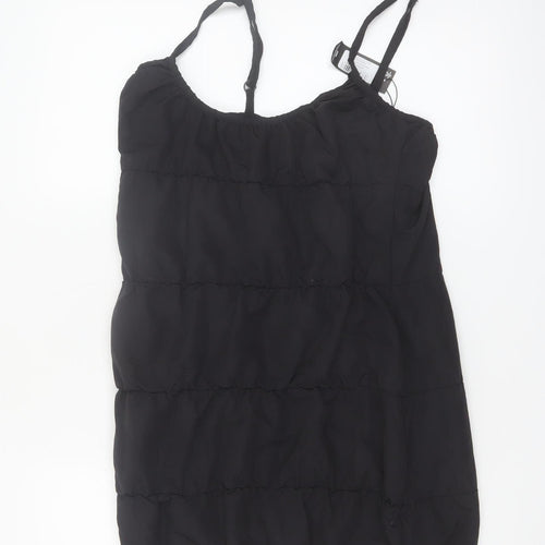 PrettyLittleThing Women’s Black Size 6 Short Slip Dress