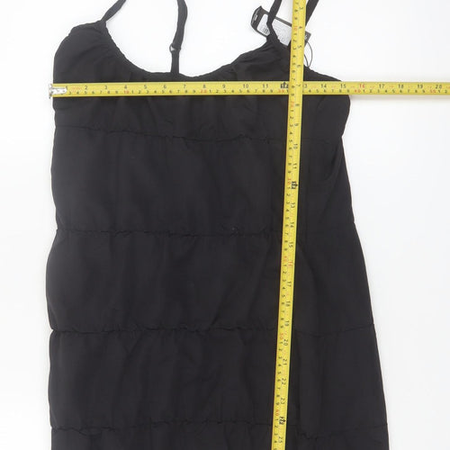 PrettyLittleThing Women’s Black Size 6 Short Slip Dress