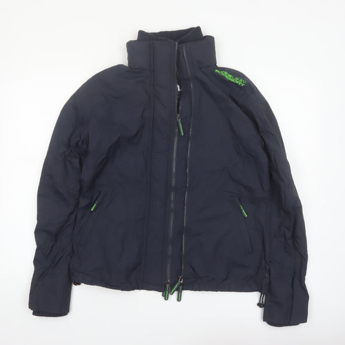 Superdry Women's Blue XL Softshell Jacket Full Zip Outdoor