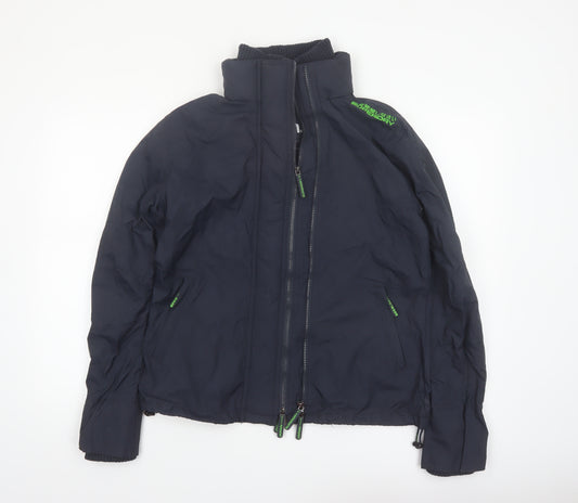 Superdry Women's Blue XL Softshell Jacket Full Zip Outdoor