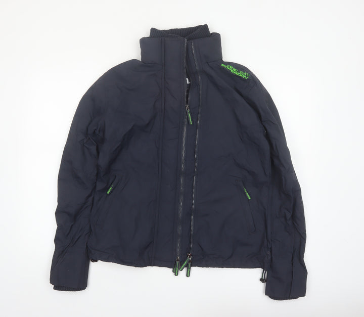 Superdry Women's Blue XL Softshell Jacket Full Zip Outdoor