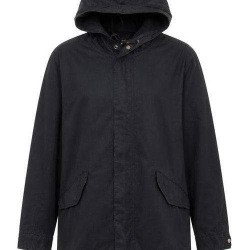 Gap Womens Black Cotton Hooded Parka Jacket Size S