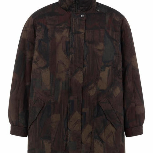 Forecaster of Boston Men's Brown Geometric Mid-Length Coat S