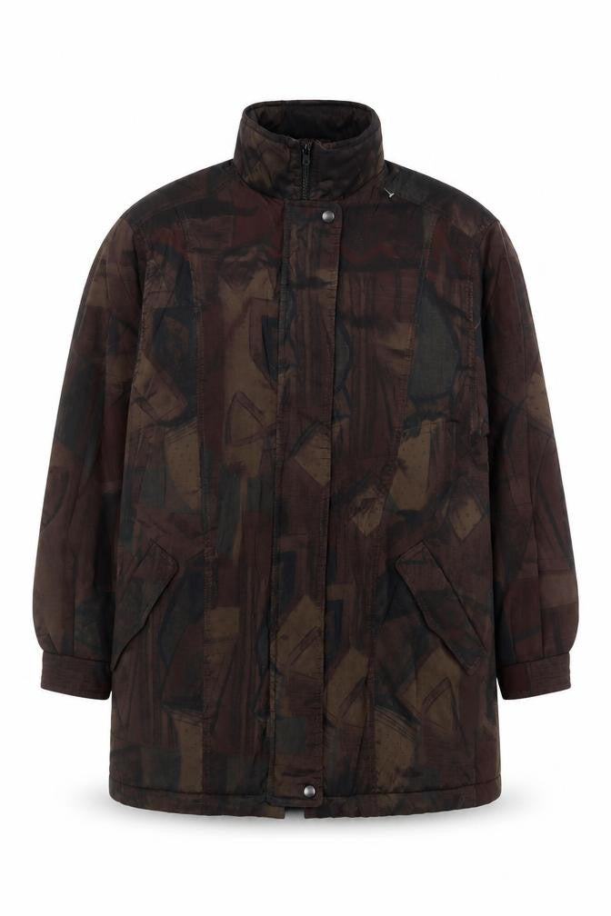 Forecaster of Boston Men's Brown Geometric Mid-Length Coat S