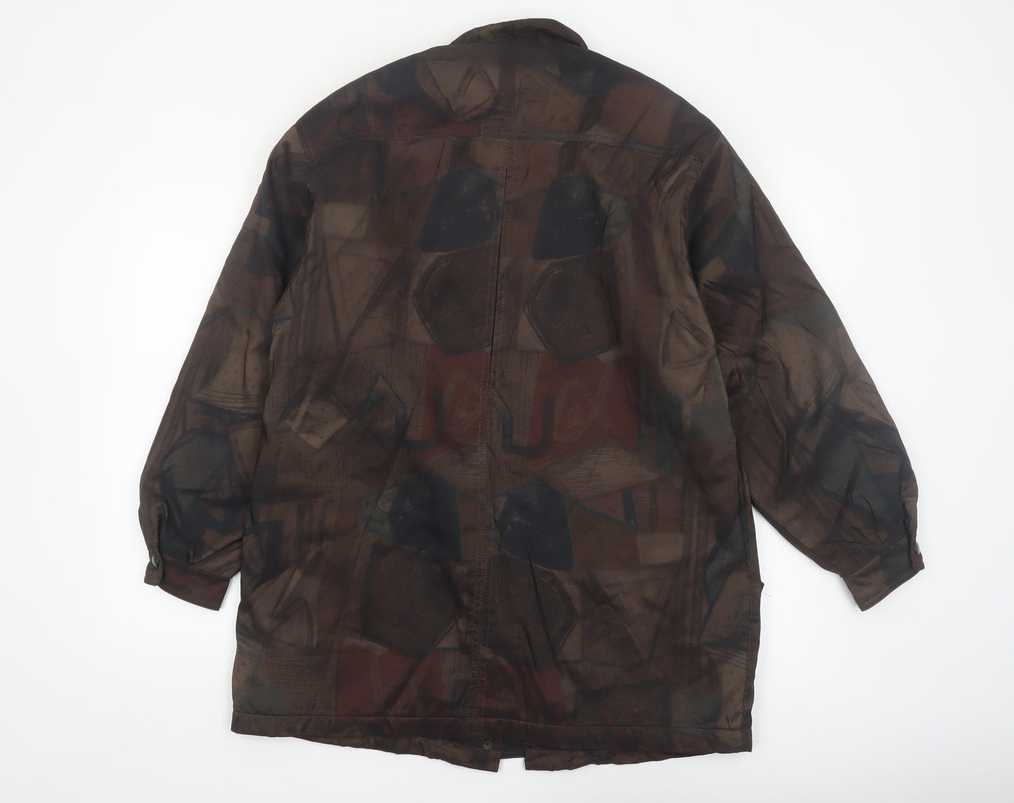 Forecaster of Boston Men's Brown Geometric Mid-Length Coat S