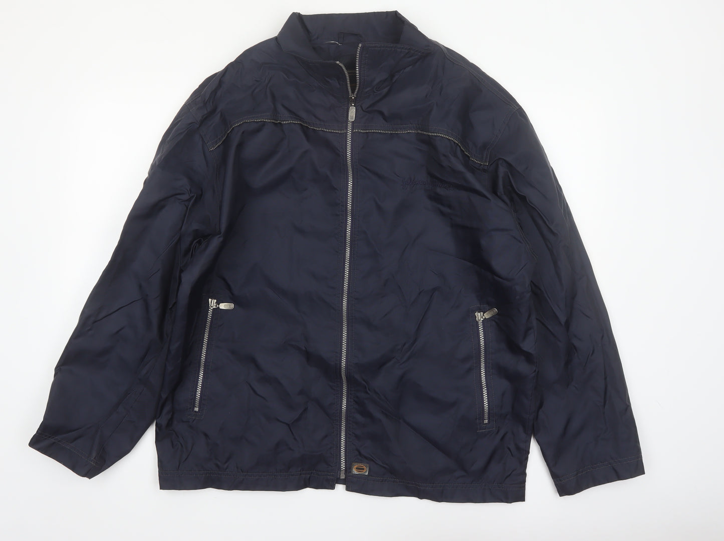 Urban North End Men's Blue Nylon Full Zip Lightweight Jacket Medium
