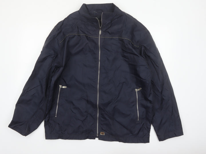 Urban North End Men's Blue Nylon Full Zip Lightweight Jacket Medium