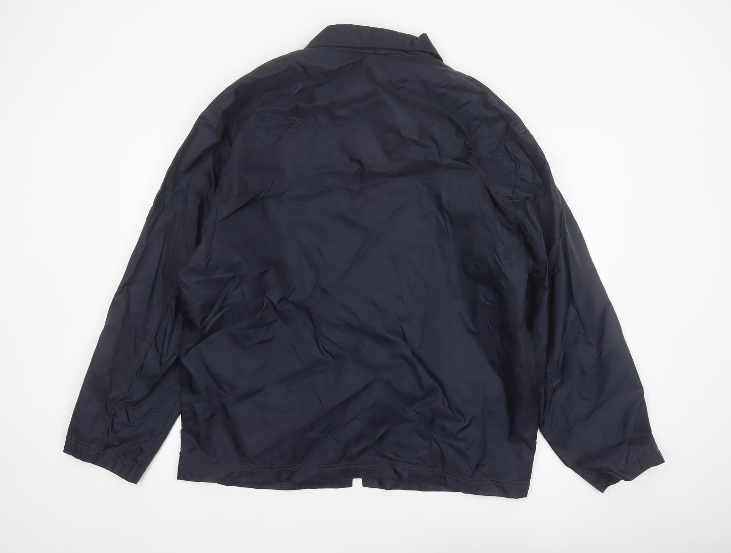 Urban North End Men's Blue Nylon Full Zip Lightweight Jacket Medium
