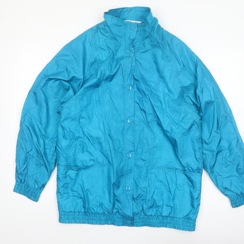 Haband Women Blue M Lightweight Nylon Windbreaker Jacket