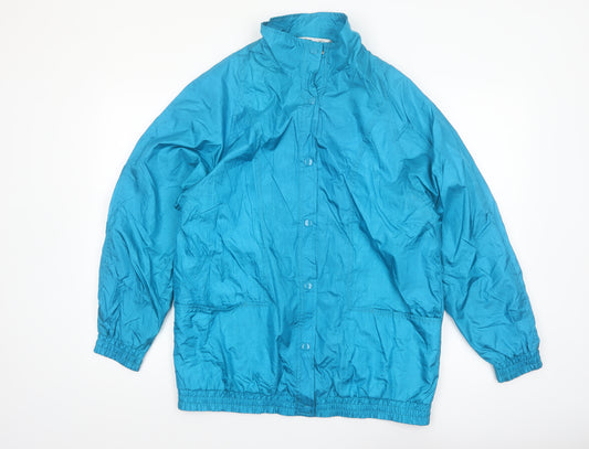 Haband Women Blue M Lightweight Nylon Windbreaker Jacket