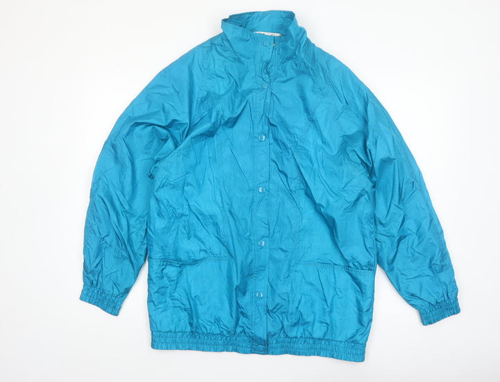 Haband Women Blue M Lightweight Nylon Windbreaker Jacket