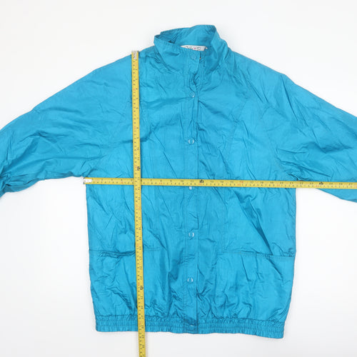 Haband Women Blue M Lightweight Nylon Windbreaker Jacket