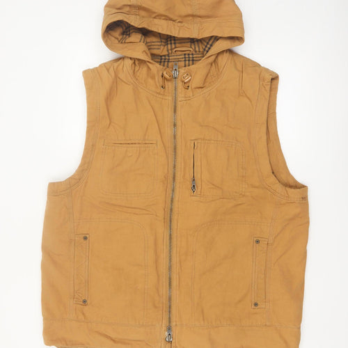 Territory Ahead Men's Brown L Hooded Cotton Bodywarmer Gilet
