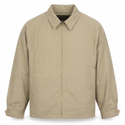 London Fog Men's Beige Water Resistant Zip Jacket Size 44 Regular