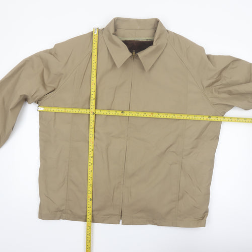 London Fog Men's Beige Water Resistant Zip Jacket Size 44 Regular