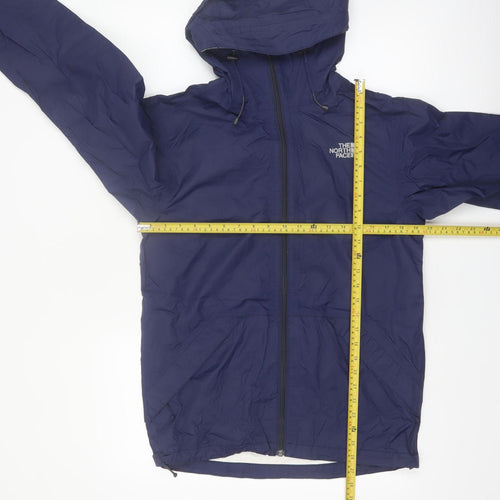 The North Face Men's Blue XS Windbreaker Hooded Jacket
