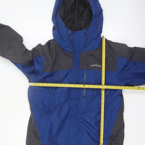 Eddie Bauer Men’s Blue Waterproof Parka Jacket Size M WeatherEdge 365