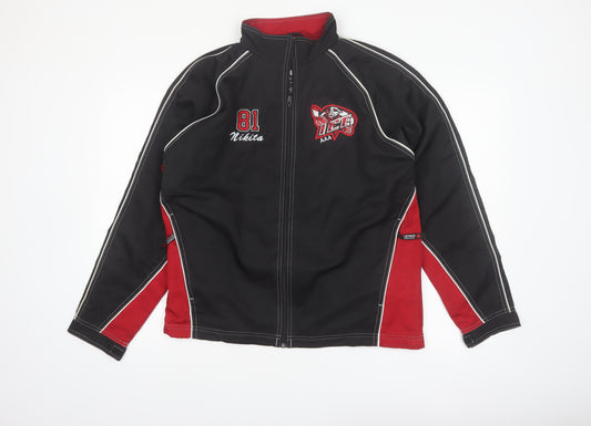 Canada Sportswear Men’s Black Red Softshell Hockey Jacket Size S