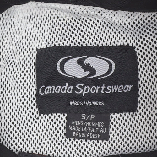 Canada Sportswear Men’s Black Red Softshell Hockey Jacket Size S