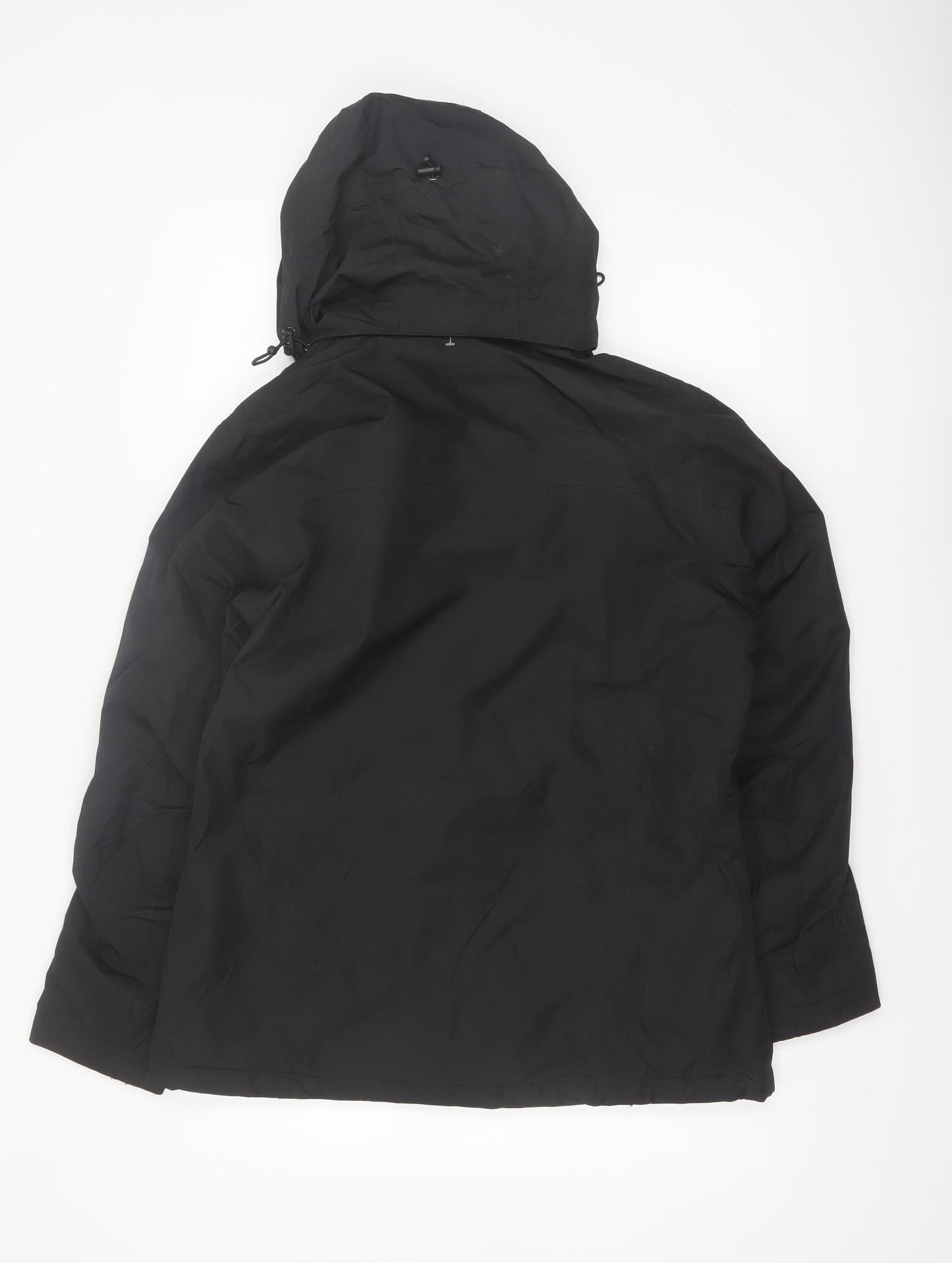 Misty Mountain Women's Black Waterproof Hooded Parka Jacket Size S
