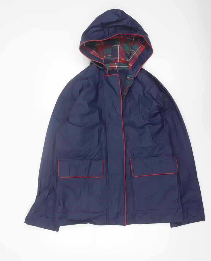 Misty Harbor Men’s Blue Waterproof Hooded Rain Coat S