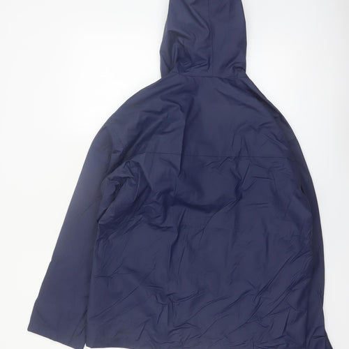 Misty Harbor Men’s Blue Waterproof Hooded Rain Coat S