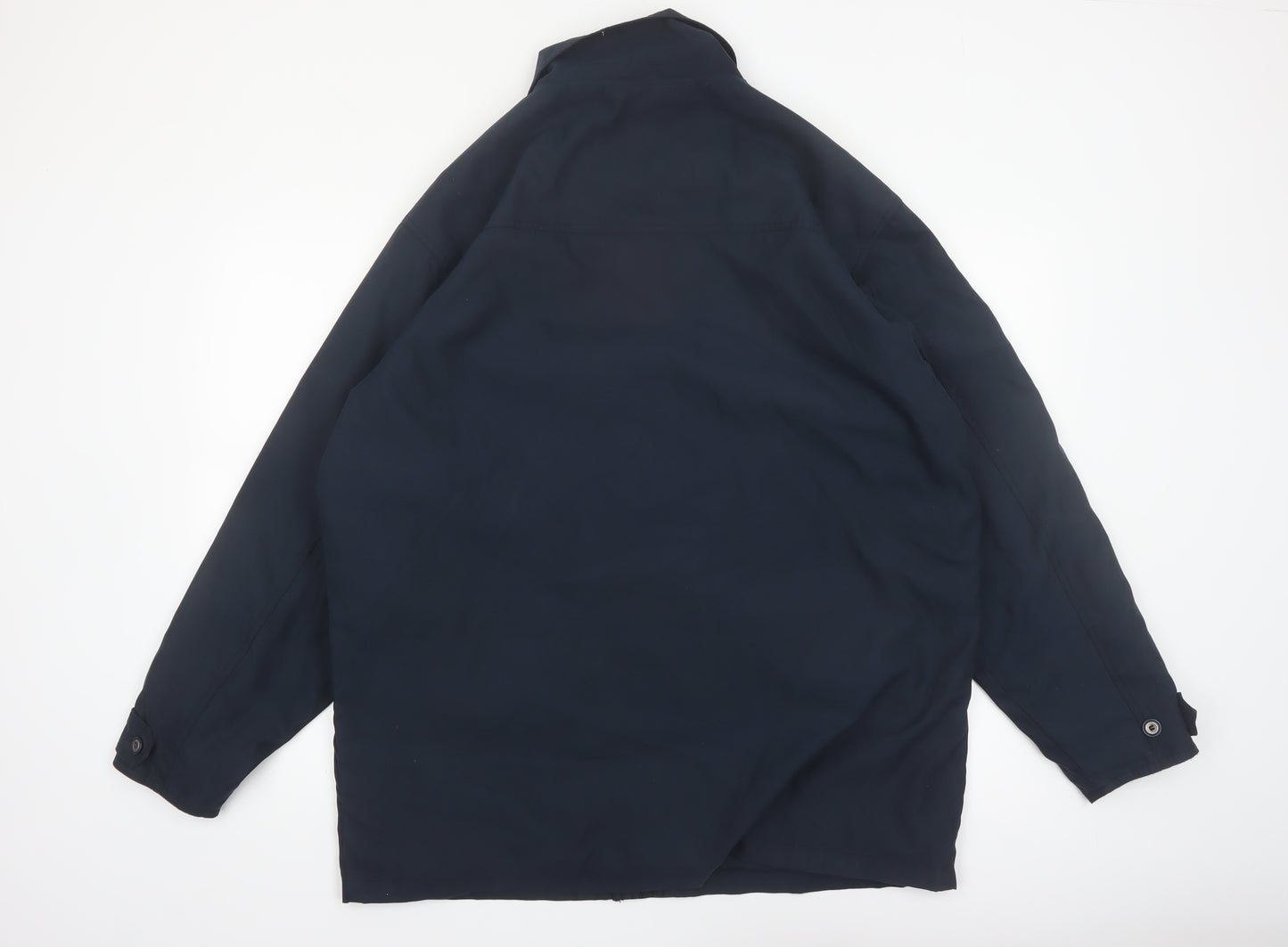 Teens Blue Polyester Casual Basic Jacket Lined Size L