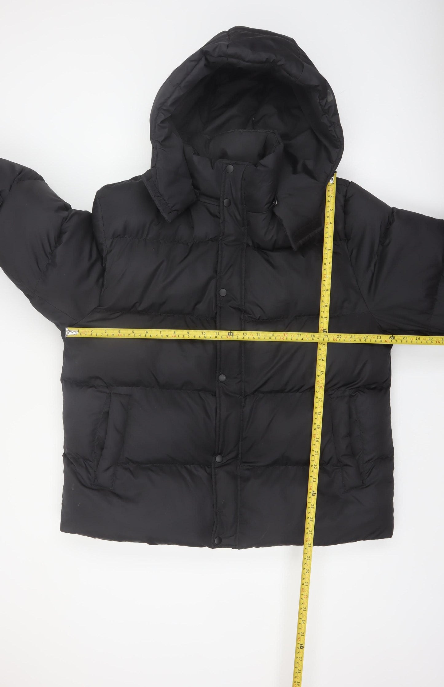 ASOS DESIGN Women’s Black 2XL Puffer Jacket Hooded Winter Coat