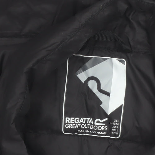 Regatta Men’s Black Puffer Waistcoat L Lightweight Insulated Outdoor