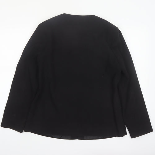 Joella Di Marco Women's Black Medium Zip Blazer Jacket