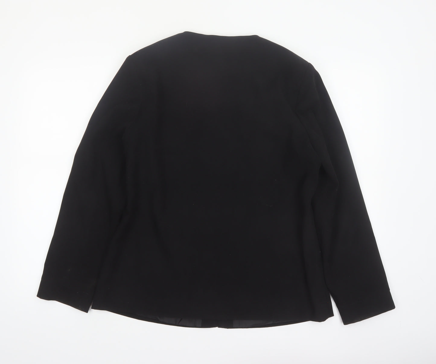 Joella Di Marco Women's Black Medium Zip Blazer Jacket