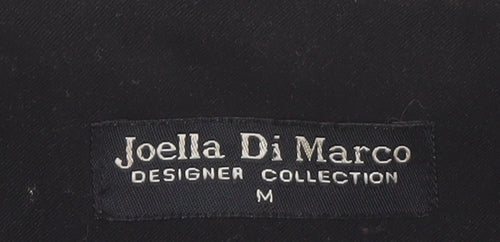 Joella Di Marco Women's Black Medium Zip Blazer Jacket
