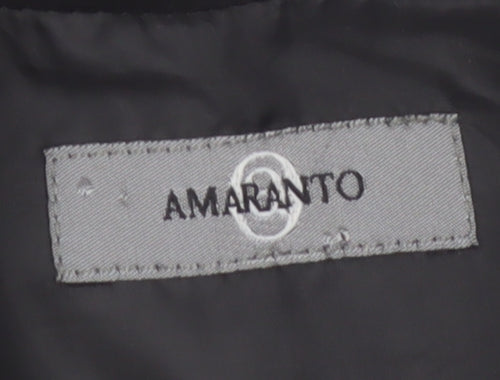 Amaranto Women Black Size 10 Classic Suit Waistcoat
