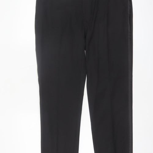 Marks and Spencer Men's Black Slim Fit Dress Pants 32S