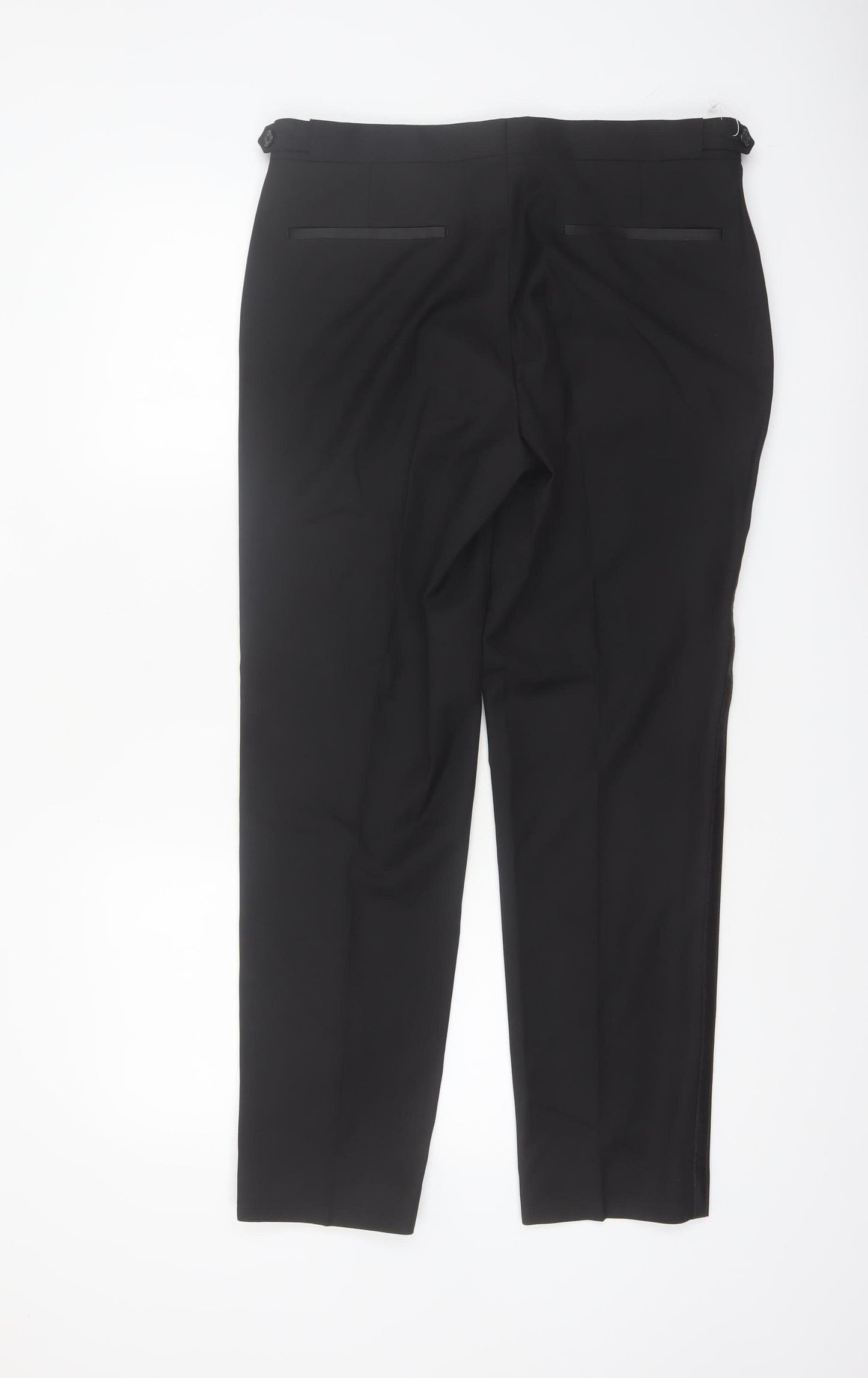 Marks and Spencer Men's Black Slim Fit Dress Pants 32S