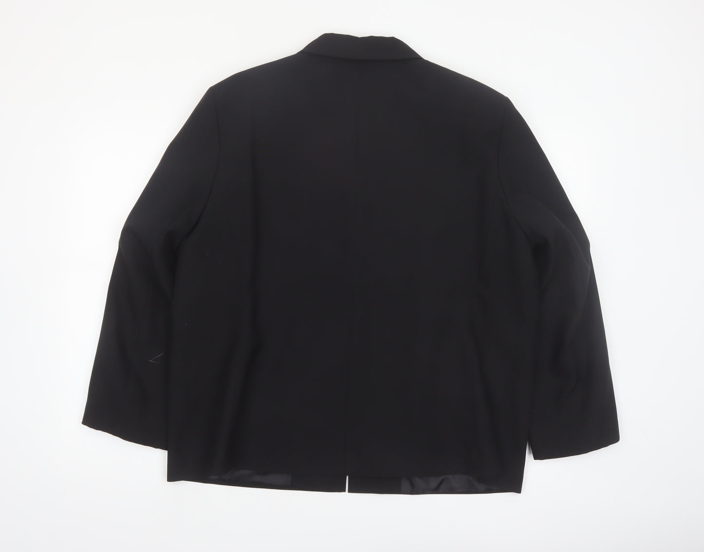 Bonmarché Women's Black Plus Size 22 Classic Lined Zip Jacket