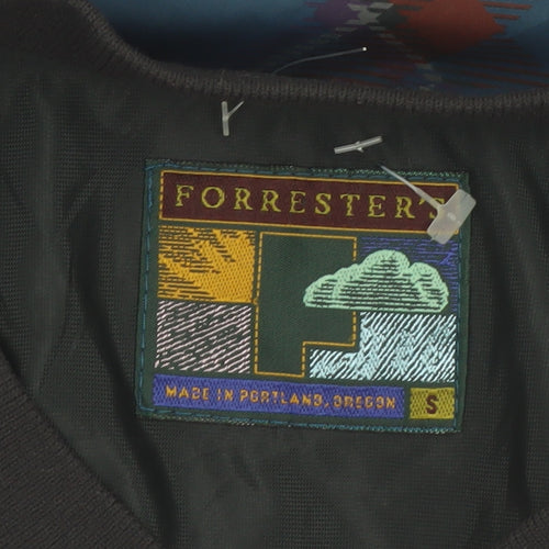 Forrester Men's Blue Plaid V-Neck Pullover Sweatshirt Size S