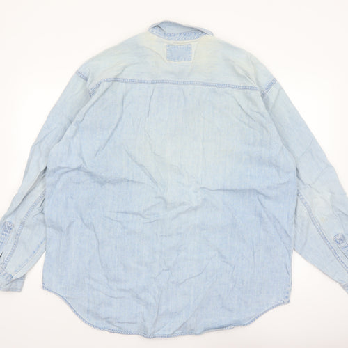 Levi's Men's Blue Denim Button-Up Shirt XL Regular Fit