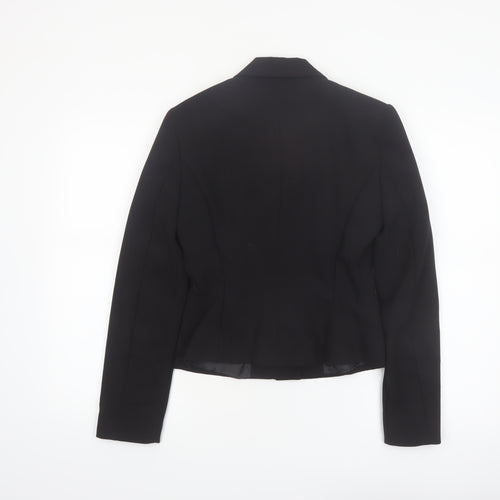 Zara Women's Black Slim Fit Single-Breasted Blazer Jacket S