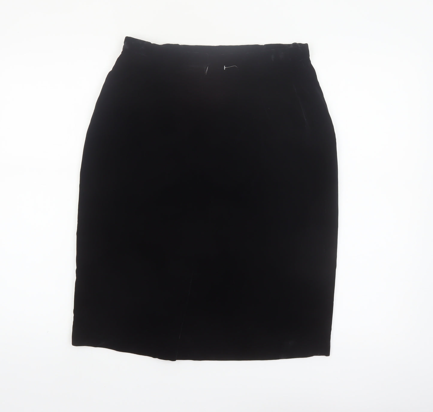 Chaus Women's Black Velvet Pencil Skirt Size 10 High Waist