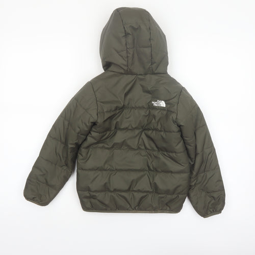 The North Face Boys Green 5 Years Hooded Puffer Jacket
