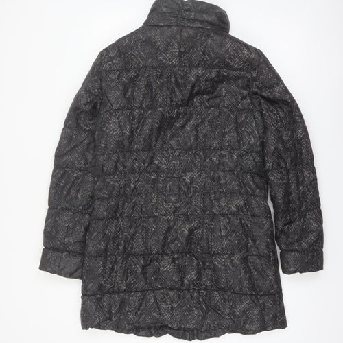 Store Twenty One Women's Black Quilted Long Puffer Coat Size 12
