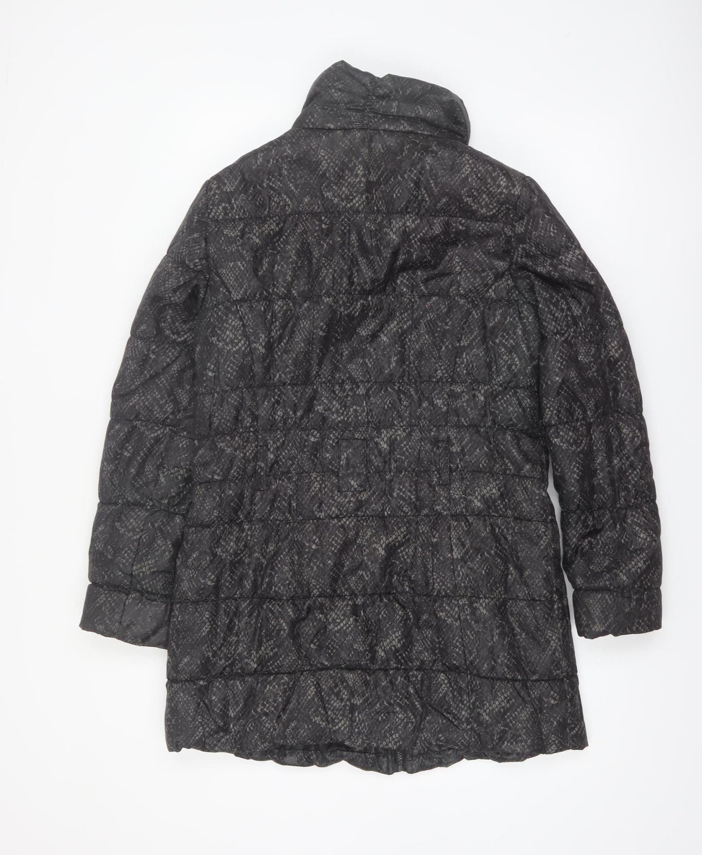 Store Twenty One Women's Black Quilted Long Puffer Coat Size 12