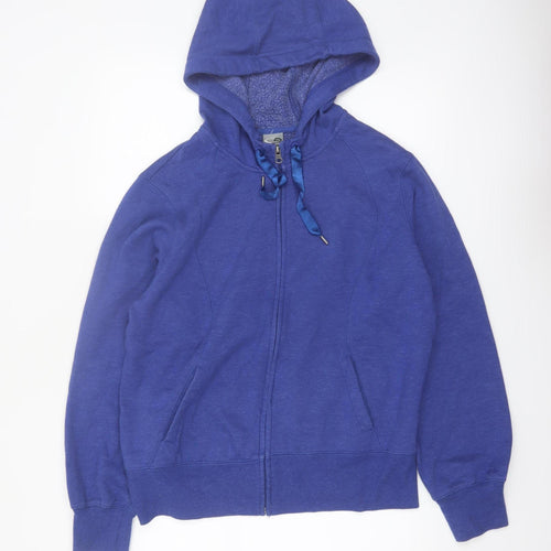 Champion Men's Blue XL Full Zip Hoodie Cotton Blend