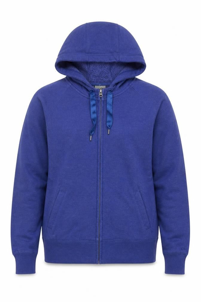 Champion Men's Blue XL Full Zip Hoodie Cotton Blend