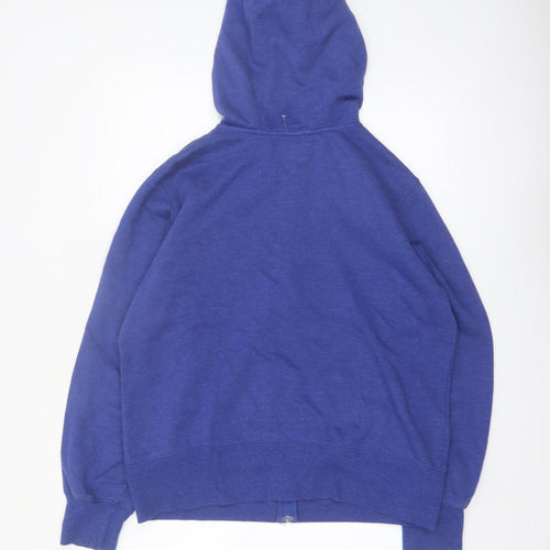 Champion Men's Blue XL Full Zip Hoodie Cotton Blend