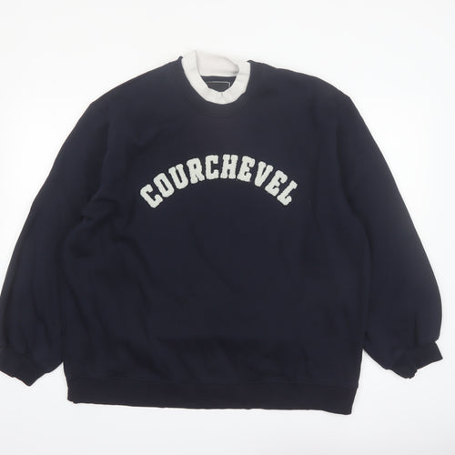 Threadbare Women's Navy Courchevel 3XL Pullover Sweatshirt