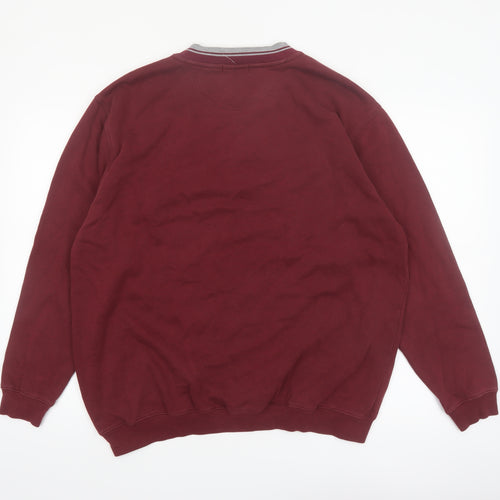 Norm Thompson Mens Red L Pullover Crew Neck Sweatshirt